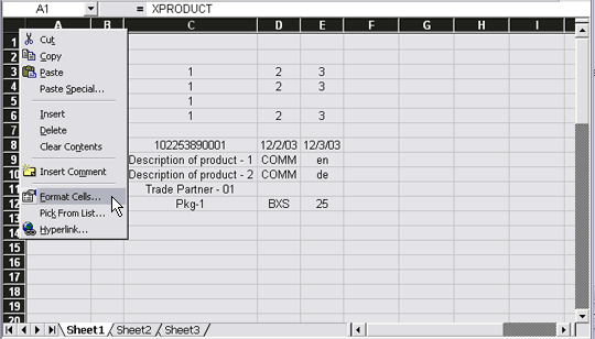 Select all cells for formatting