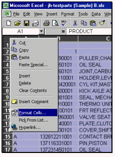 Select all cells for formatting