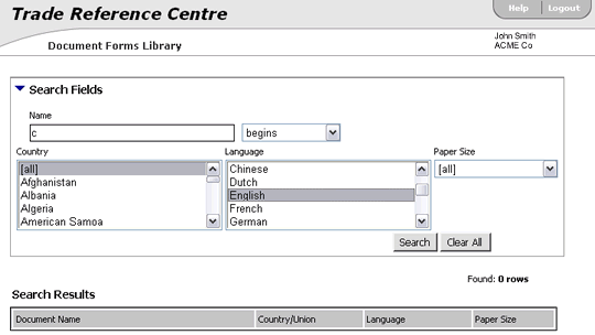 Document Forms Library Document Forms Library